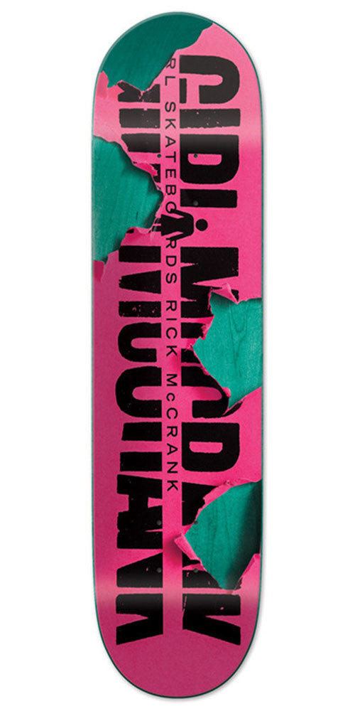 GIRL SKATEBOARDS （Rick McCrank）スケートボード Girl Rick McCrank Tear It Up Skateboard Deck - Pink - 8.375in x