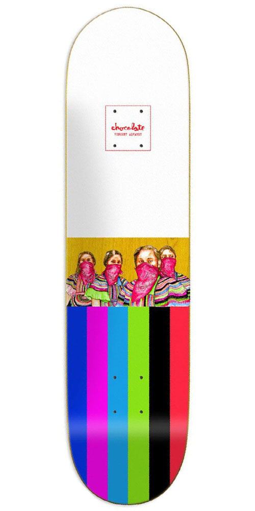 Chocolate Vincent Alvarez Zapatistas Skateboard Deck - White