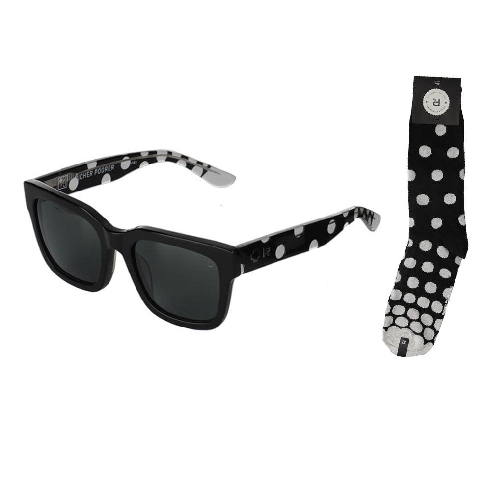 SPY Black and White Sunglasses Amazon.com: Spy Czar Sunglasses Whitewall Black White with  main image 4
