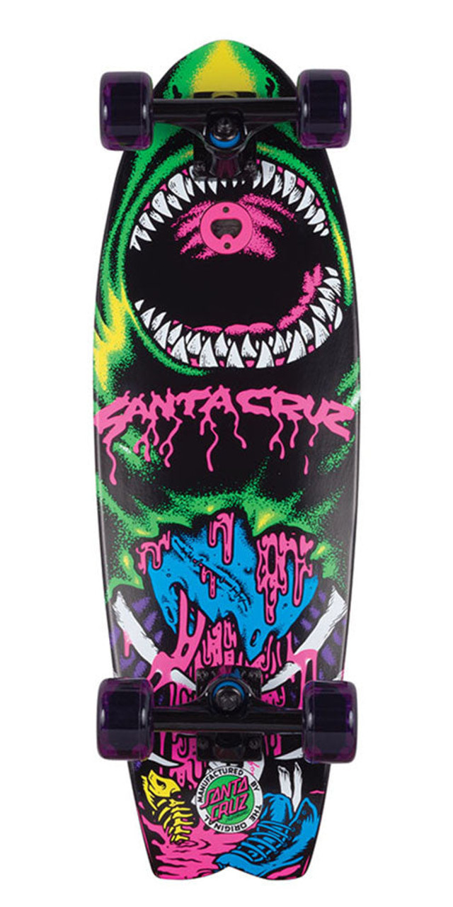 Santa Cruz Retro Neon Land Shark Complete Skateboard - Multi - 8.8