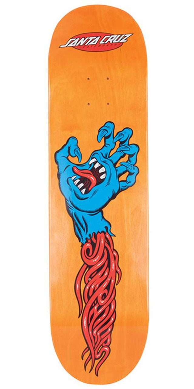 Santa Cruz Phillips Hand Hard Rock Maple Skateboard Deck Orange