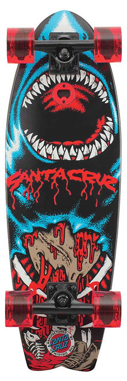 Santa Cruz Retro Shark Land Shark Cruzer Complete Skateboard - 8.8