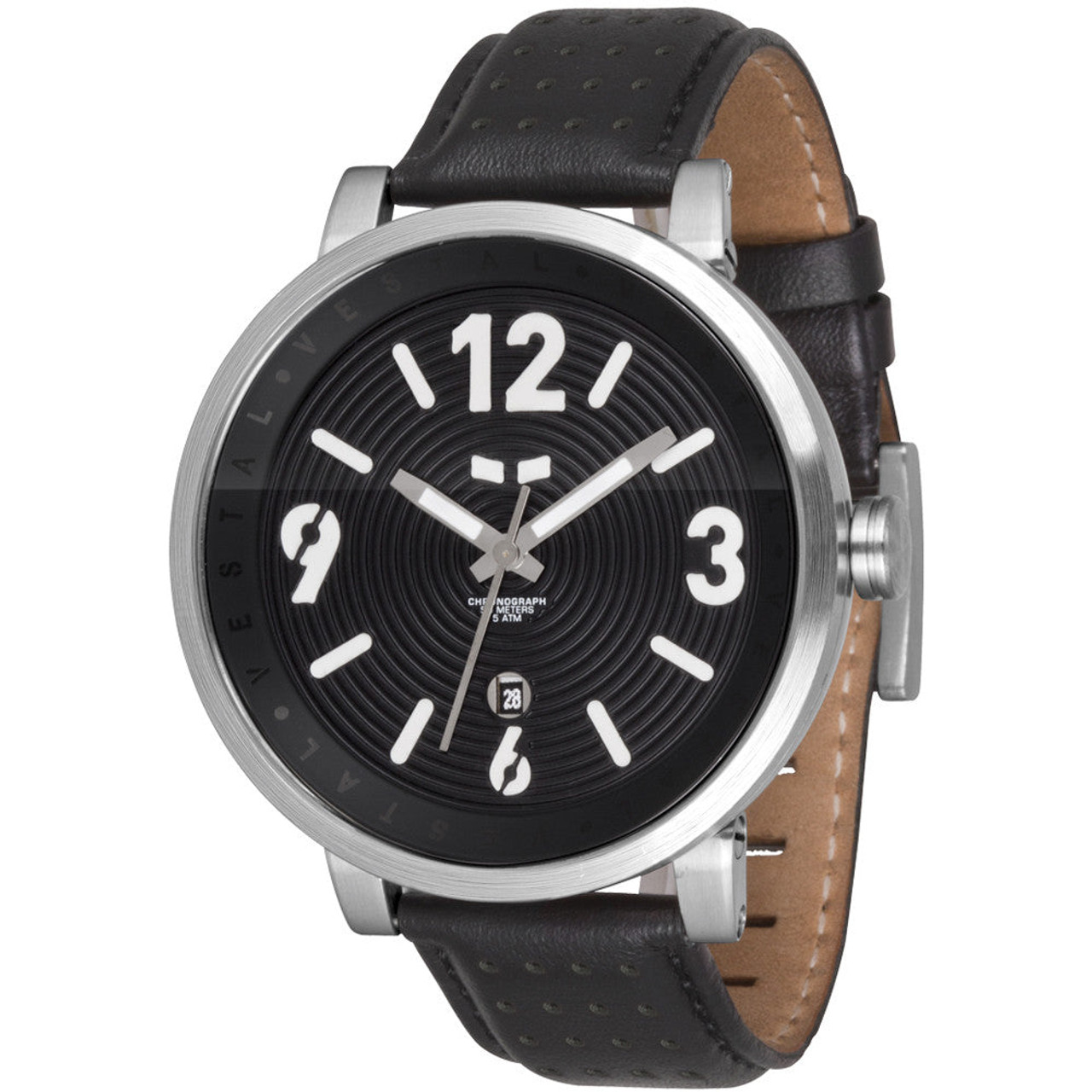 Vestal Men's DPL005 Doppler Slim Gunmetal Oiled Dark Brown Leather Watch |  Amazon price tracker / tracking, Amazon price history charts, Amazon price  watches, Amazon price drop alerts | camelcamelcamel.com