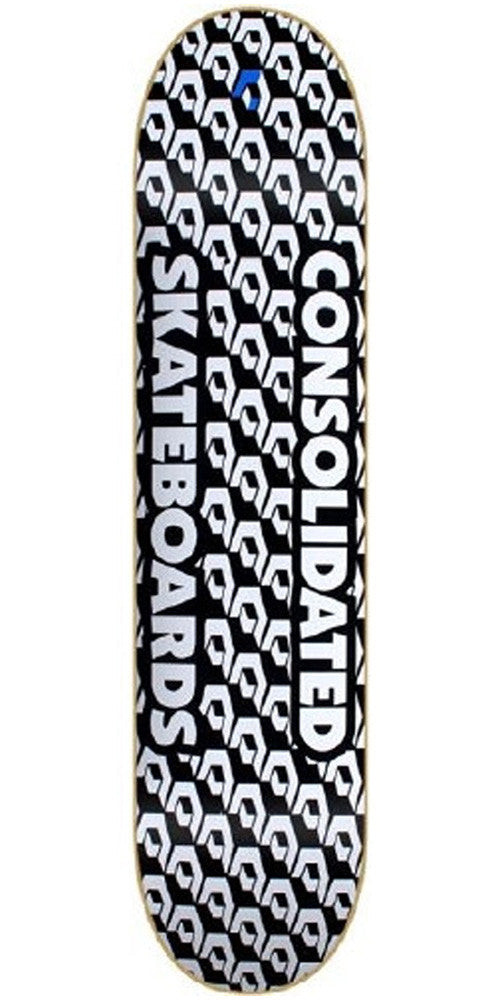 Consolidated Multi Cube Skateboard Deck 8.3 - Black/White