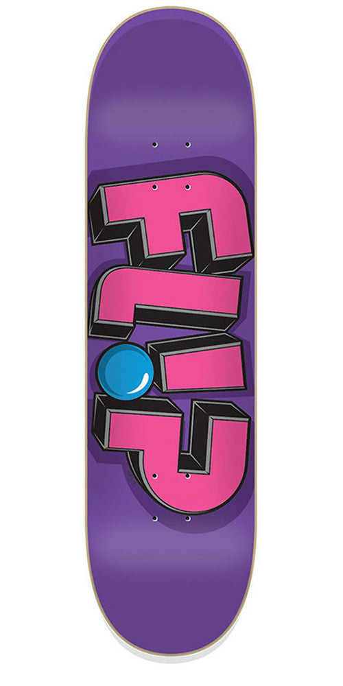 Flip Odyssey Jumbled Purple Skateboard Deck 8.4 x 32.5 - Purple/Pink