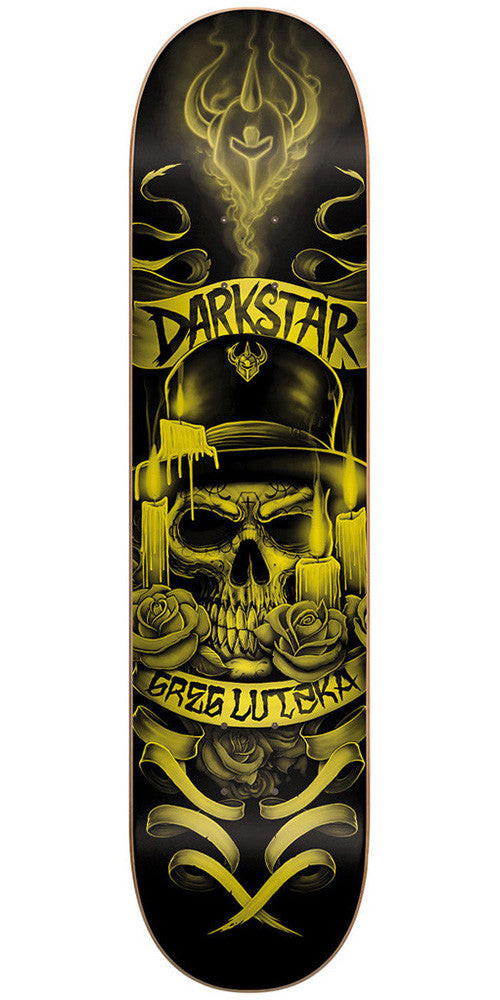 Darkstar Greg Lutzka Shrine SL Skateboard Deck - Gold/Black - 8.0