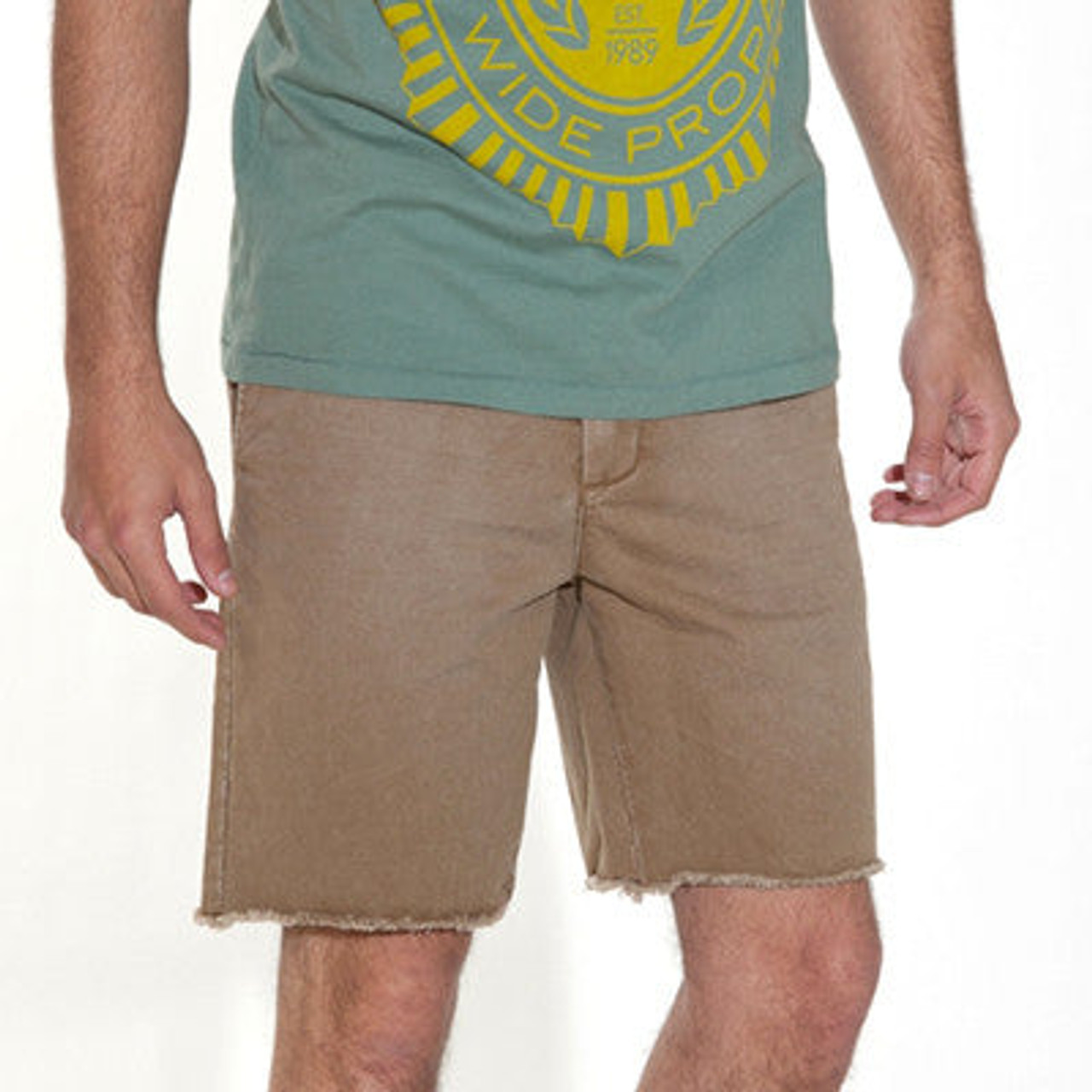 Khaki cut off on sale shorts