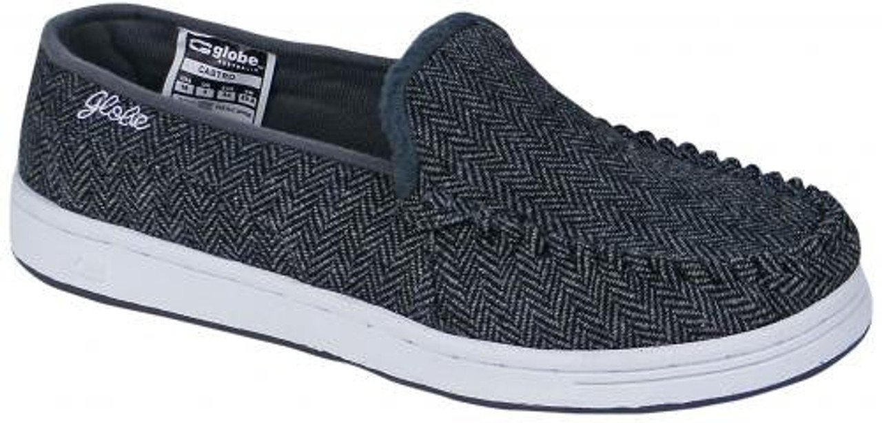 Globe Castro - Black/Grey Tweed - Skateboard Shoes