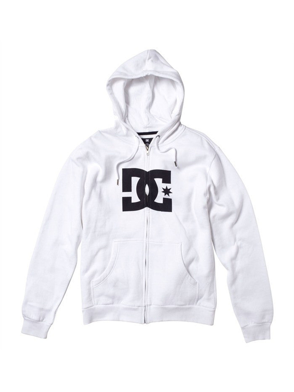 DC Star 1 Zip Hoodie White Men s Sweatshirt