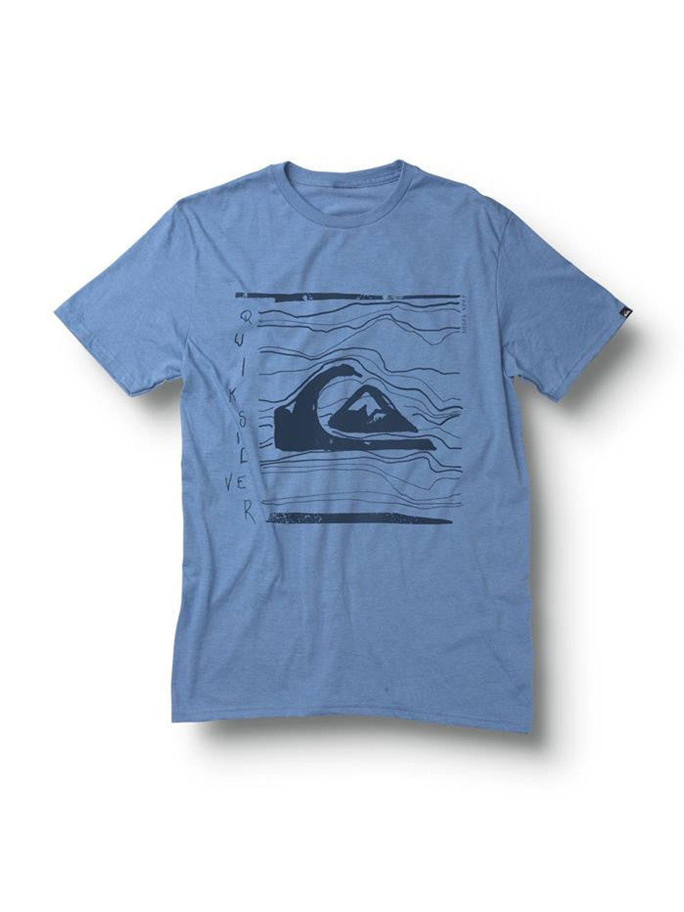 Quiksilver Distort T-Shirt - Blue - Mens T-Shirt