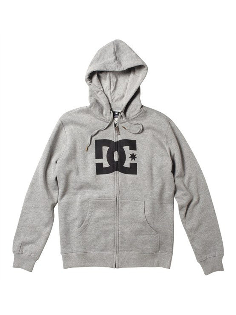 DC Star 1 Zip Men s Sweatshirt Heather Grey Black