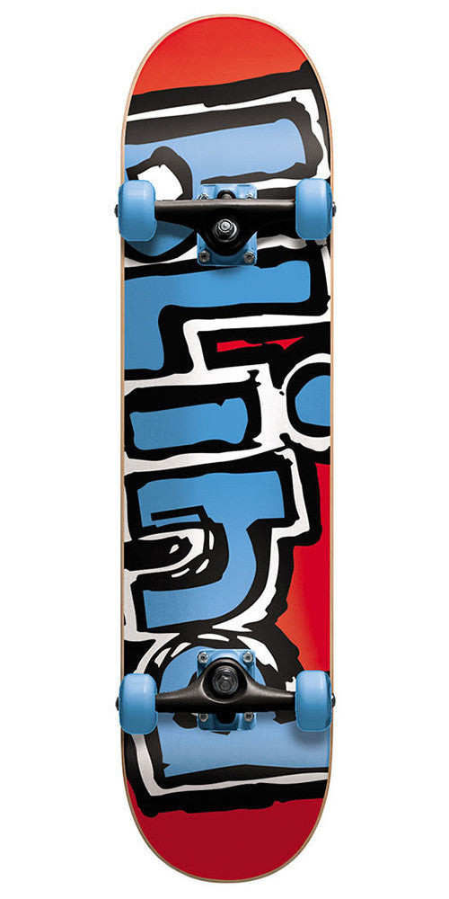 スケボー　BLIND MATTE OG LOGO COMPLETE Blind Matte OG Logo Complete Skateboard - Red/Blue - 7.7