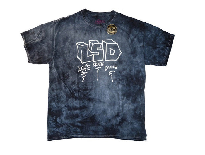 Krooked LSDude S/S - Black/Tie Dye - Men's T-Shirt