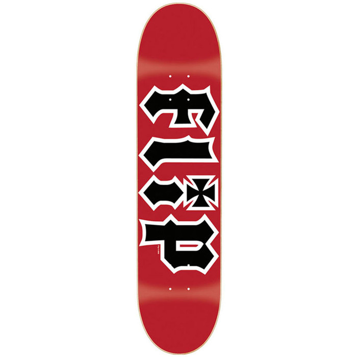 Flip Team HKD Regular Skateboard Deck - Red - 7.5in x 31.25in