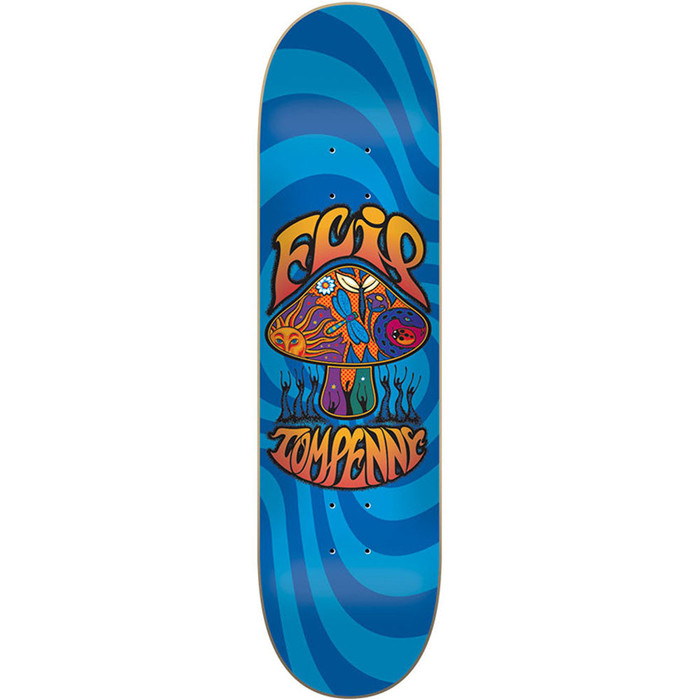 Flip Penny Love Shroom Skateboard Deck - Blue - 32.0in x 8.13in