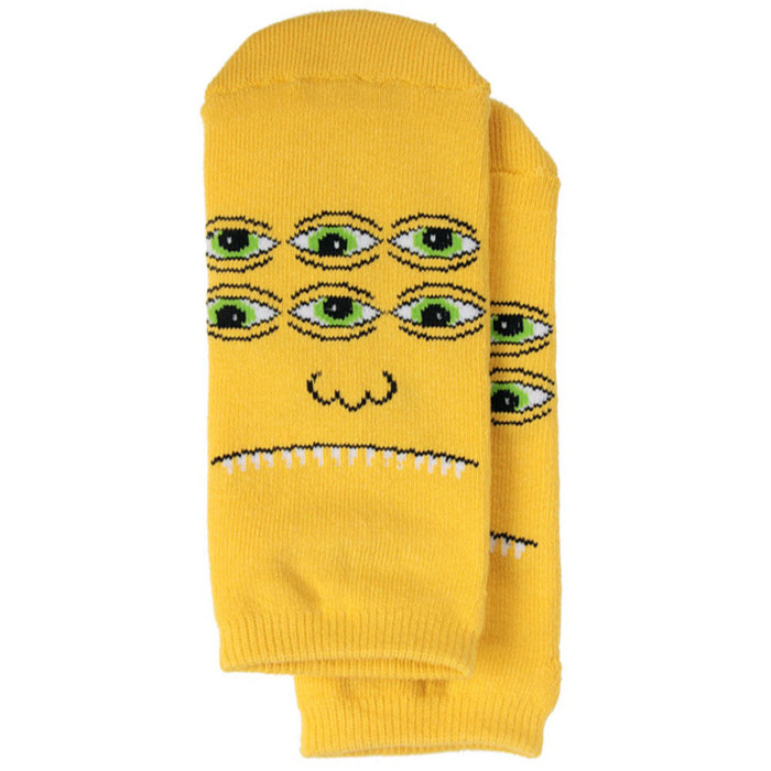 Toy Machine Transmissionator Face Ankle Men's Socks - Yellow (1 Pair)