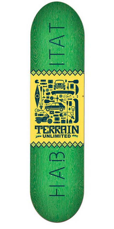 Habitat Terrain Unlimited Skateboard Deck - Green - 8.25in