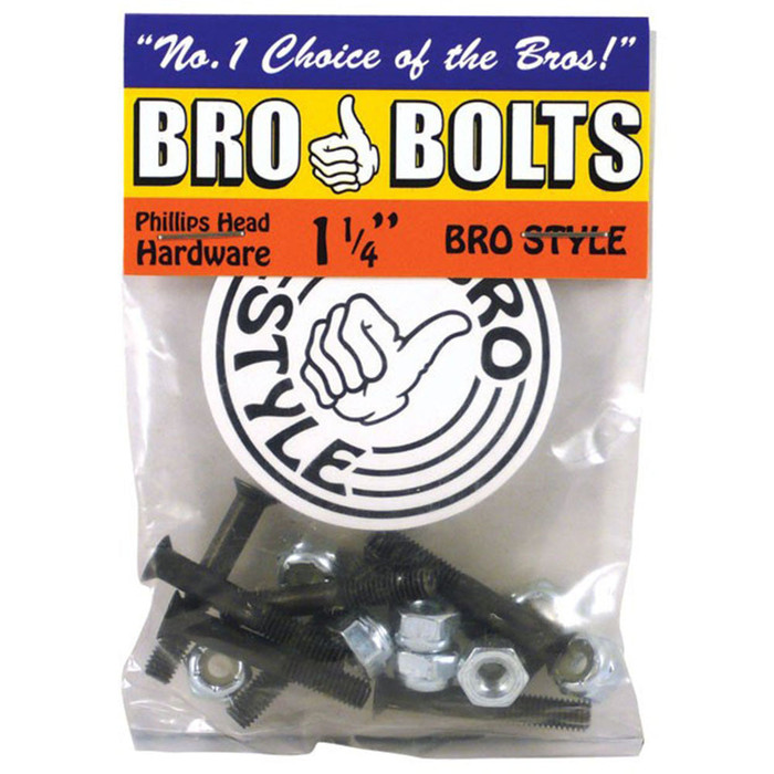 Bro Style Hardware Phillips Skateboard Mounting Hardware 1 1/4"