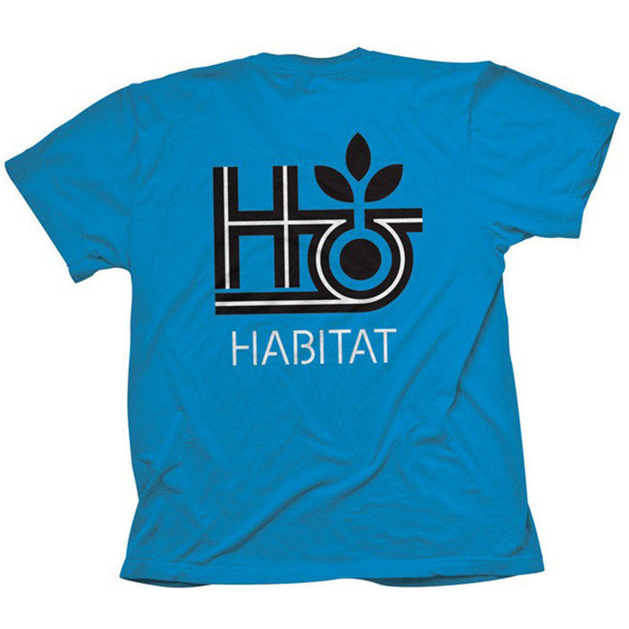 Habitat Pod Outline Short Sleeve Men's Shirt - Blue