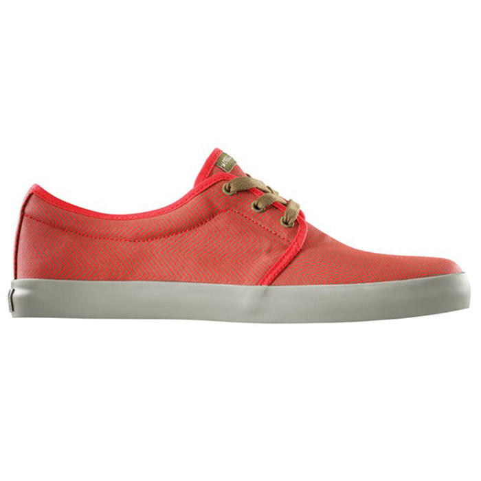 Dekline River Skateboard Shoes - Red/Sand Chevron Canvas