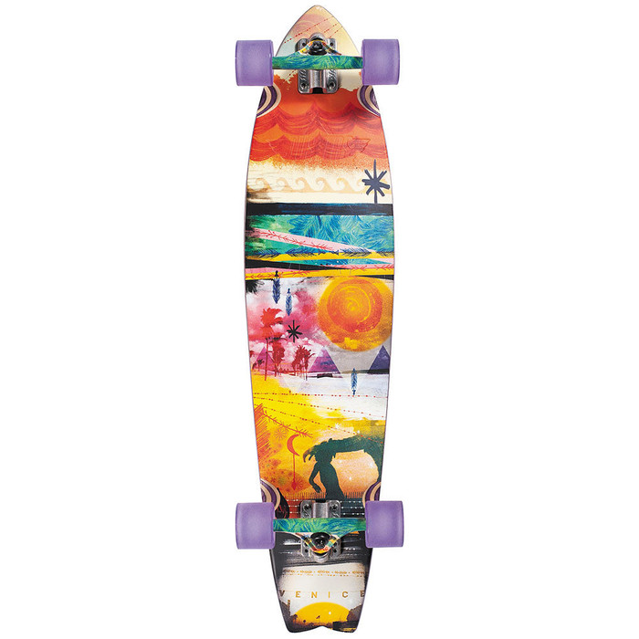 Dusters Jazzed Longboard Complete Skateboard - Multi - 37.0in