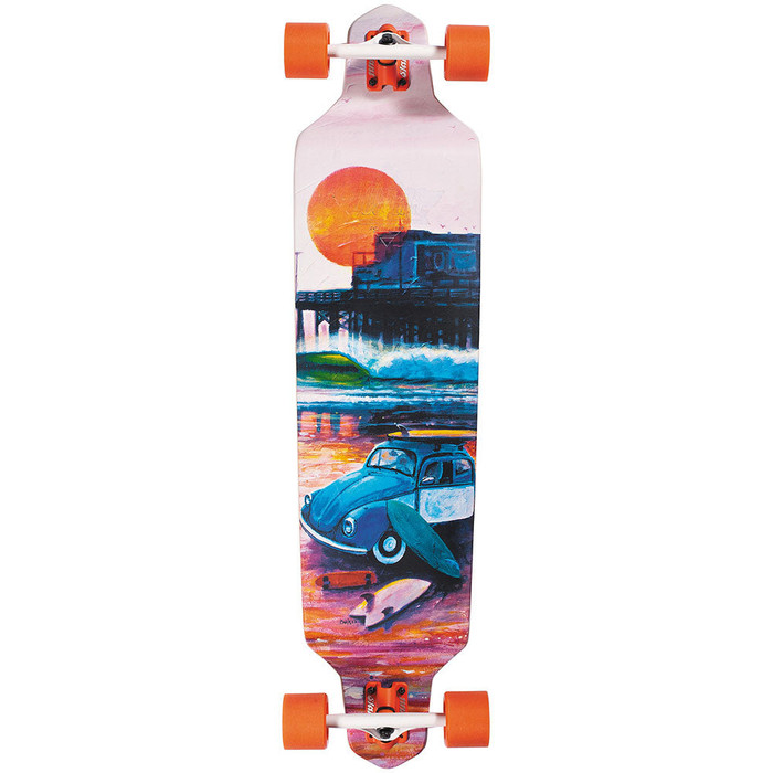 Dusters Shorebreak Longboard Complete Skateboard - Multi - 41.0in