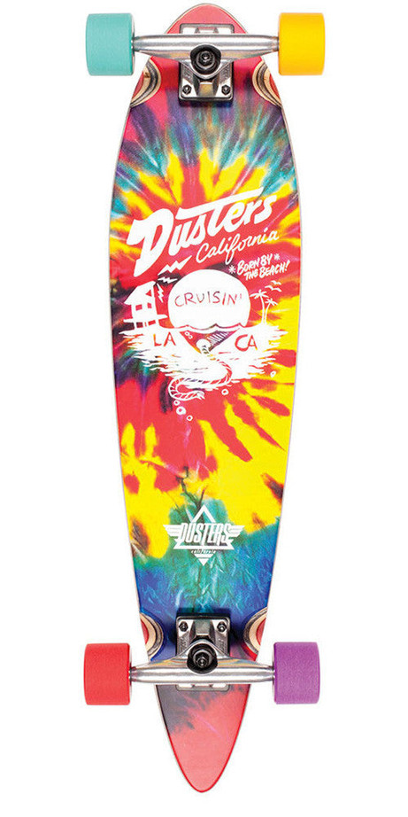 Dusters Cruisin Longboard Complete Skateboard - Tie Dye - 34.0in