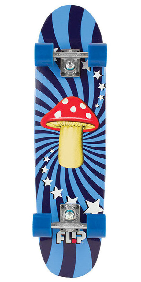 Flip Mushroom Cruzer Complete Skateboard - Blue - 8.0in x 30.35in