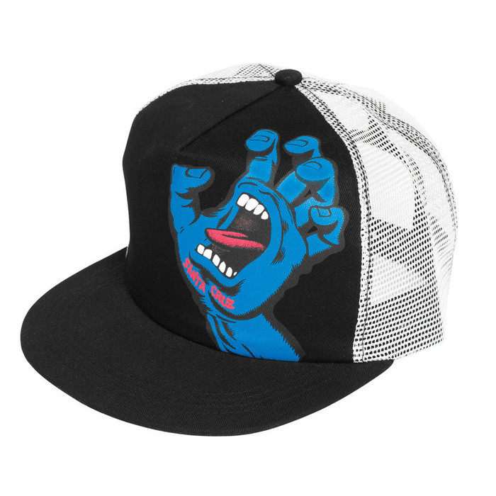 Santa Cruz Screaming Hand Trucker Hat - Black/White