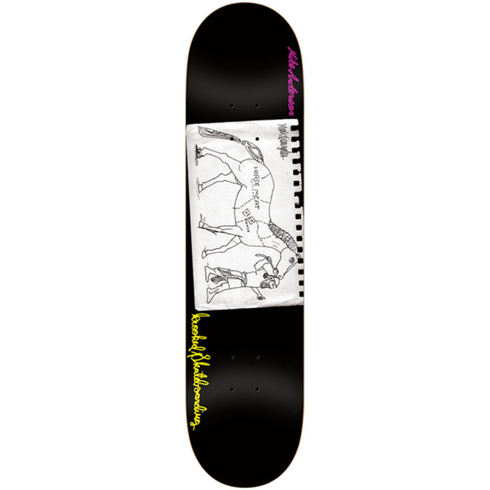 Krooked Anderson Lead Skateboard Deck - Black - 8.25in x 32.0in