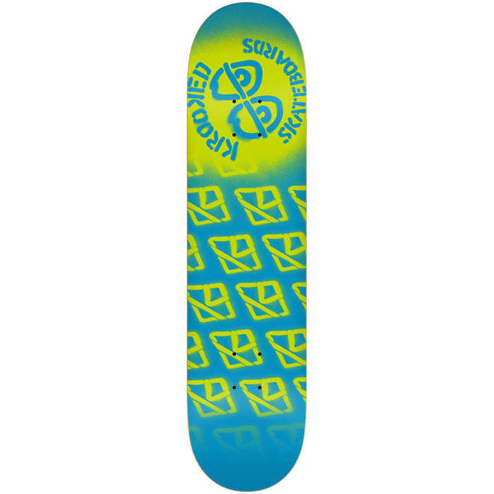 Krooked Difused PP Medium Skateboard Deck - Sky Blue - 8.06in x 32.0in