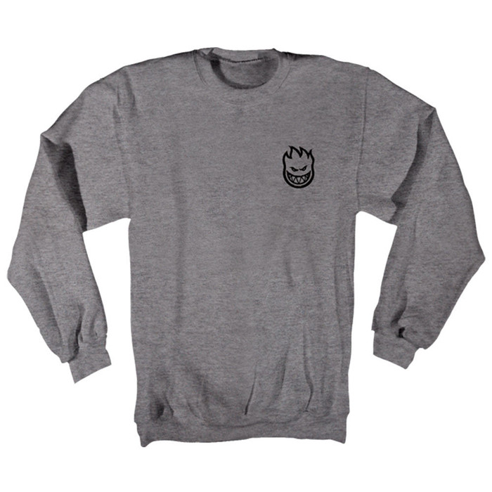 Spitfire Standard Issue Bighead Crewneck Men's Sweatshirt - Gun Metal