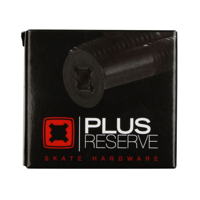 Plus Reserve Universal Skateboard Mounting Hardware - Black/Red - 1in