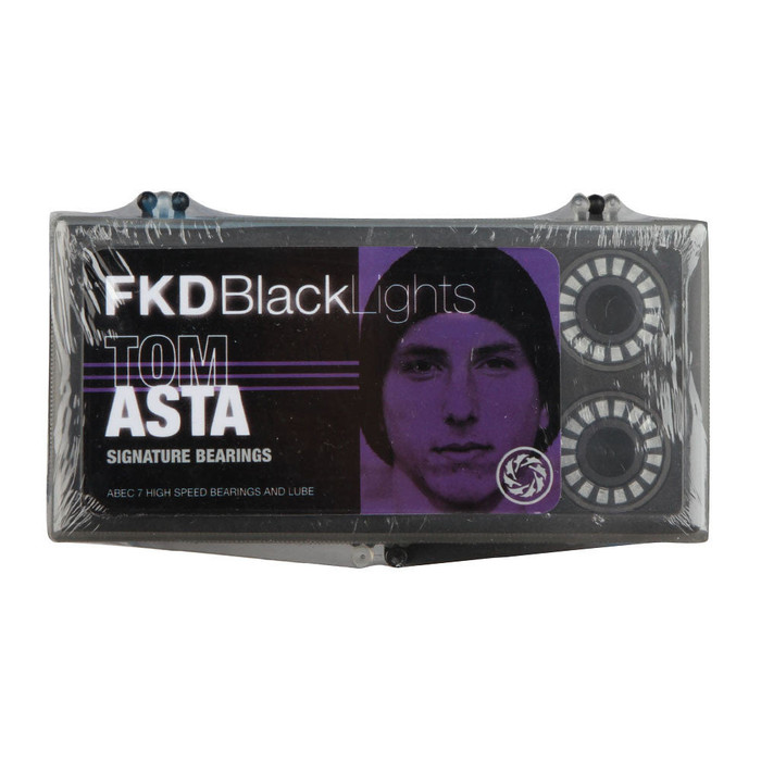 FKD Tom Asta Blacklight Series Skateboard Bearings - Abec 7 (8 PC)