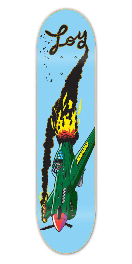 Birdhouse Loy Plummet Skateboard Deck - Blue - 8.1