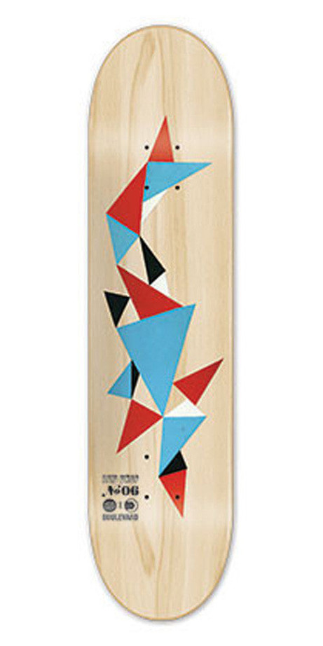 BLVD Acid Drop 06 Skateboard Deck - Natural - 7.75