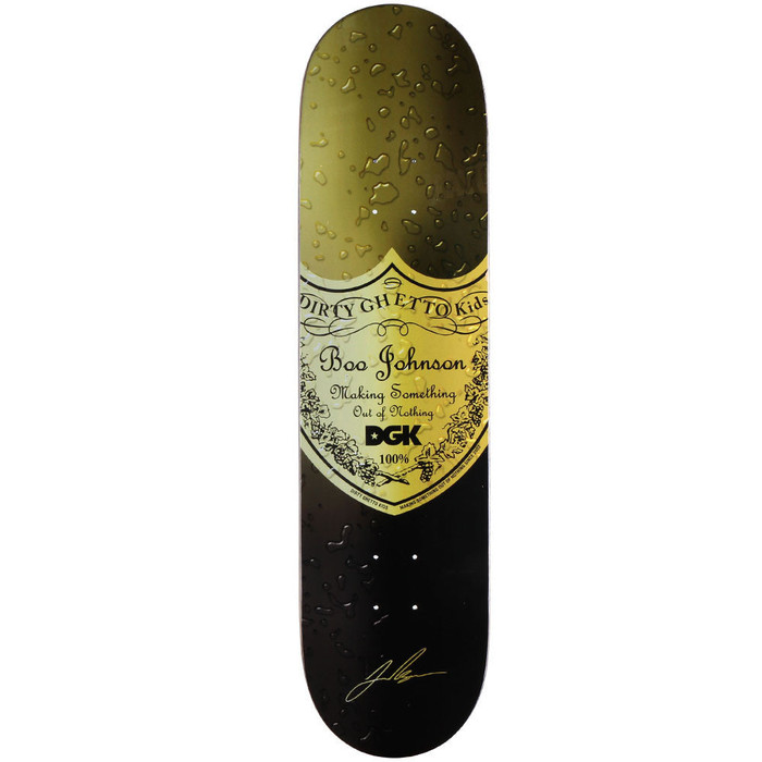 DGK Johnson Bottle Service Skateboard Deck - Black - 8.0in