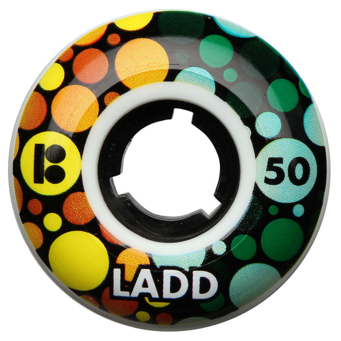 Plan B Ladd Eye Test Skateboard Wheels - White - 50mm (Set of 4)