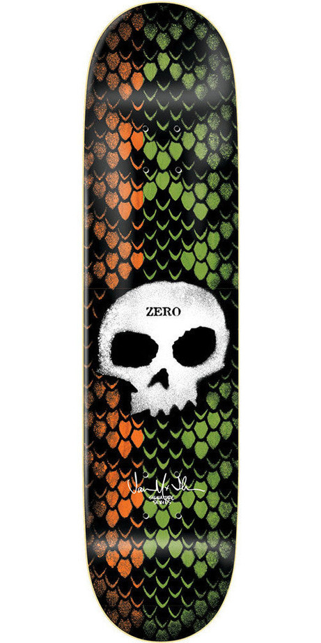 Zero Jamie Thomas Sig Skull Stencil Skateboard Deck - Assorted - 8.25