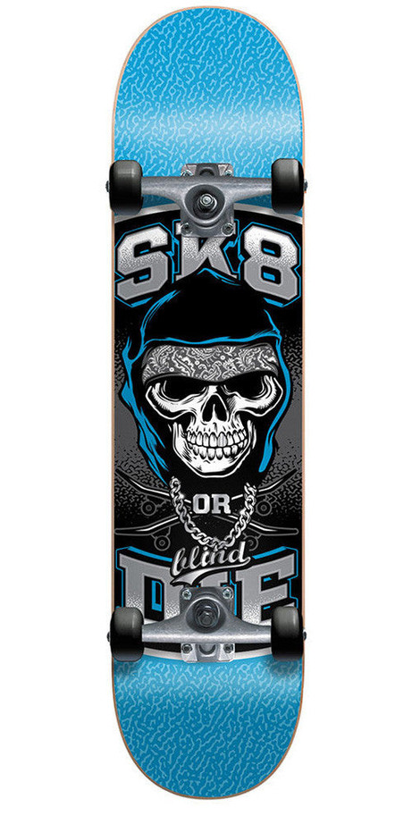 Blind Sk8 Or Die Complete Skateboard - Blue - 7.0