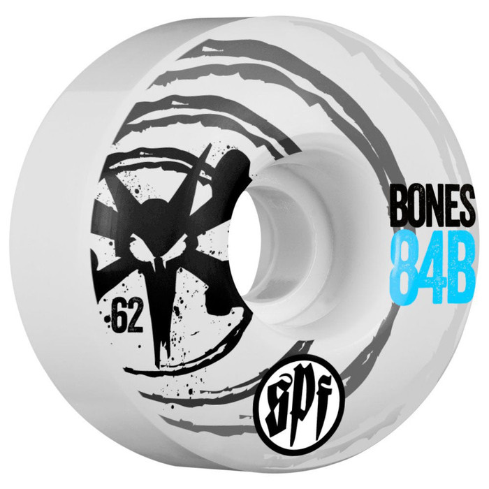 Bones SPF Sonic V4 Skateboard Wheels - White - 62mm (Set of 4)