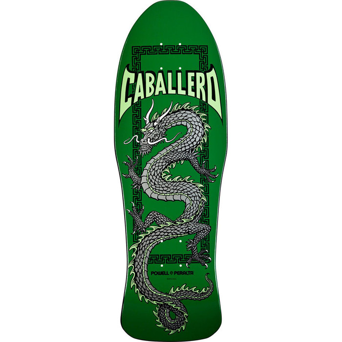 Powell Peralta Steve Caballero Chinese Dragon Skateboard Deck - Green - 10.0in x 30.0in
