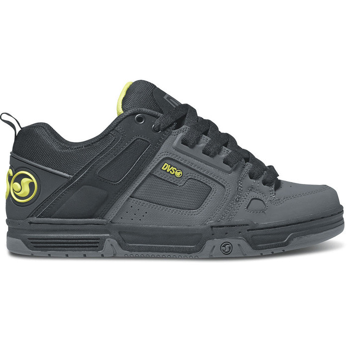 DVS Comanche Skateboard Shoes - Grey/Black/Lime Nubuck 023