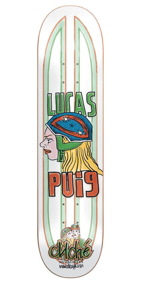 Cliche Lucas Puig Gonz R7 Skateboard Deck - White - 8.25in