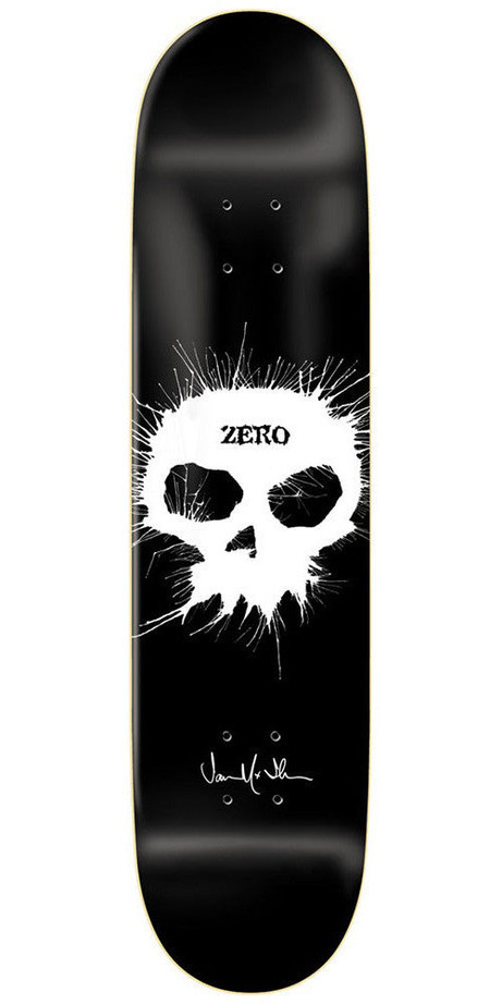 Zero Jamie Thomas Single Skull Impact Light Skateboard Deck - Black - 8.25