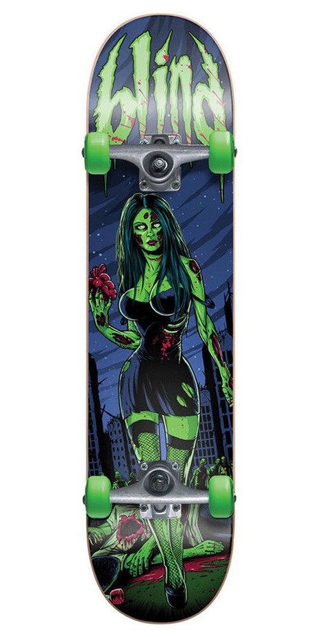 Blind Maneater Complete Skateboard - Green/Blue - 7.6
