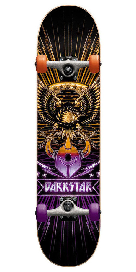 Darkstar Manifest FP Complete Skateboard - Purple/Yellow - 7.8