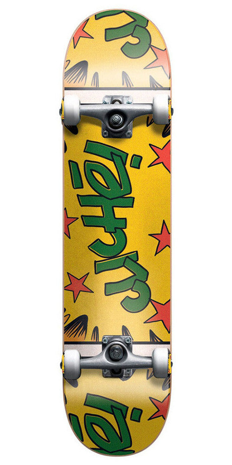 Cliche Comics Complete Skateboard - Yellow/Green - 7.6