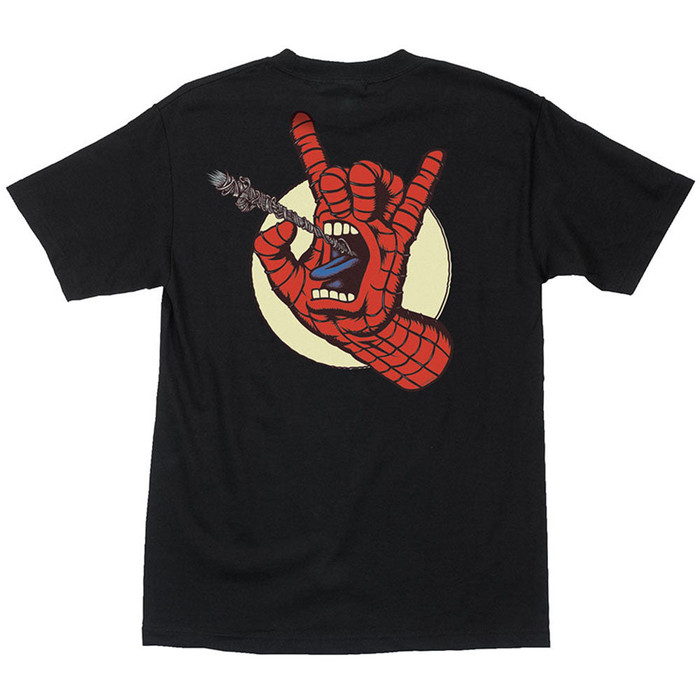 Santa Cruz Marvel Spiderman Hand Regular S/S Mens T-Shirt - Black