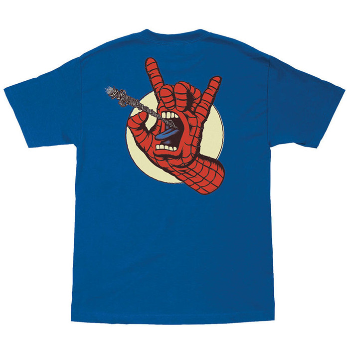 Santa Cruz Marvel Spiderman Hand Regular S/S Mens T-Shirt - Royal Blue